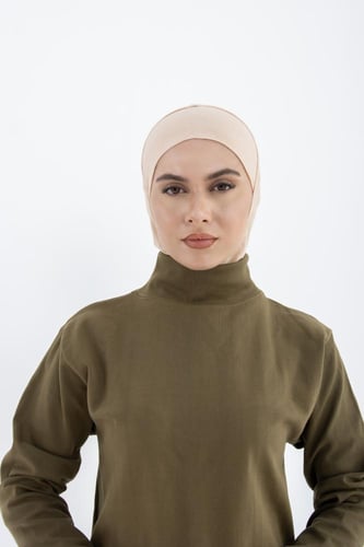 قبعة تغطي الرقبة والرأس - بيج