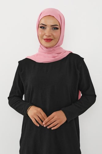 حجاب شيفون بمغناطيس وقبعة بالوسط