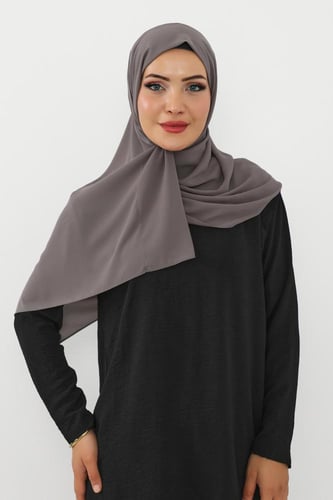 حجاب شيفون بمغناطيس وقبعة جانبي