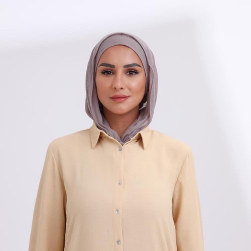 طقم طرحة مفتوحة مثلث مع قبعة