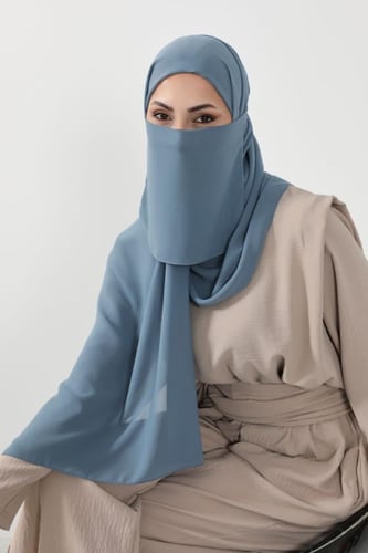 طقم طرحة ولثام - ربط