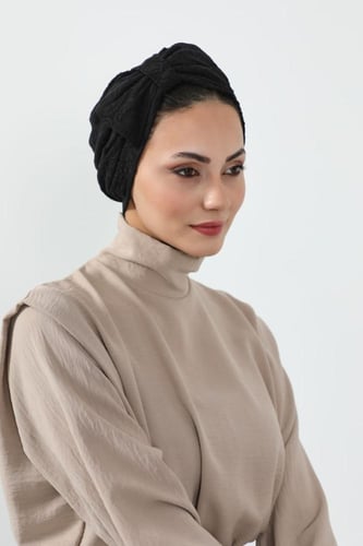 توربان دانتيل اسود