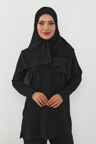 حجاب شيفون بمغناطيس وقبعة جانبية على الجهة اليسرى-...