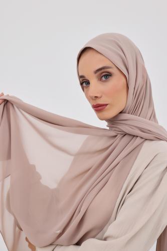 طرحة شيفون مبطنه للعباية-كافيه