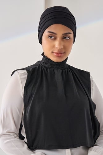 توربان قطني قابل للتعديل-أسود