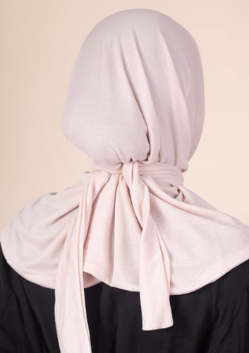 حجاب شاش تركي ربط من الخلف | وردي فاتح