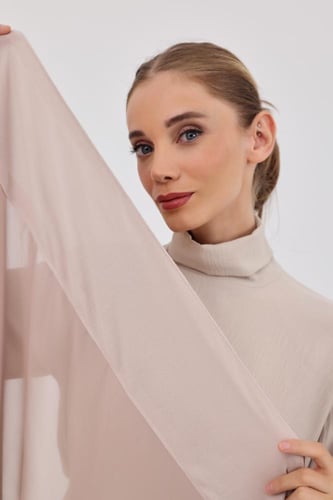 طرحة شيفون مبطنه للعباية-كافيه