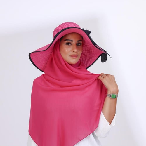 طقم قبعة كاملة مع طرحة صيفية