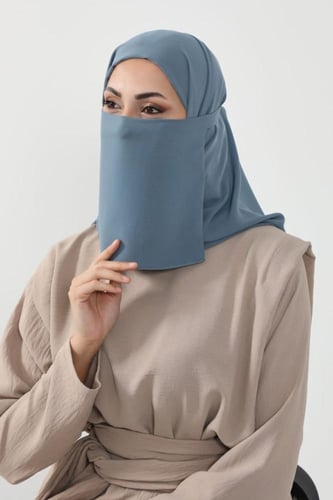 طقم طرحة ولثام - ربط