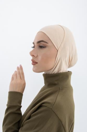 قبعة تغطي الرقبة والرأس - بيج