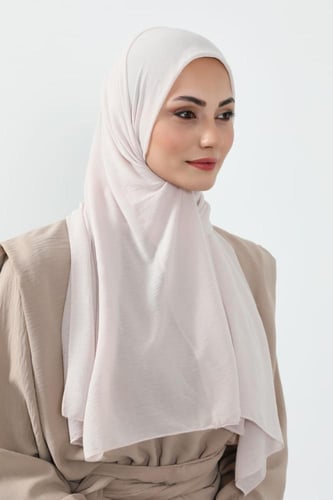 طرحة كرنشي مخيطة