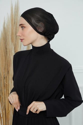 قبعة تحت الحجاب خفيفة شفافة