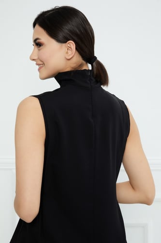 بلوزة قصيرة-اسود