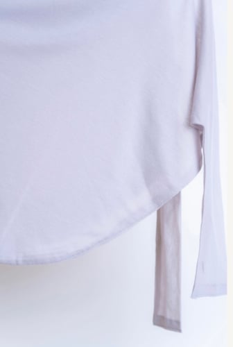 طرحة شاش تركي ربط من الخلف- رمادي