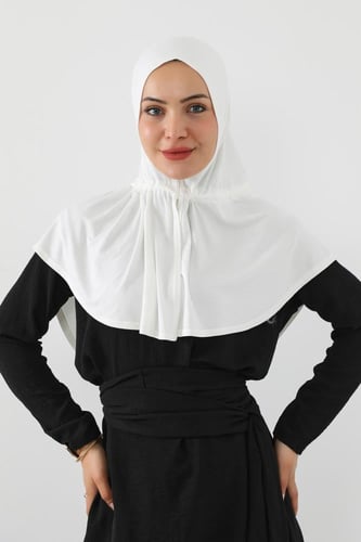 حجاب رياضي - ابيض
