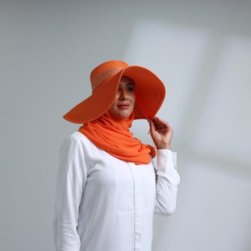 طقم قبعة كاملة مع طرحة صيفية