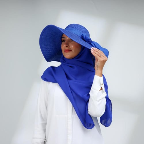 طقم قبعة كاملة مع طرحة صيفية