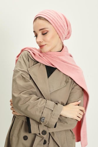 توربان شتوي فرو خفيف مع سكارف