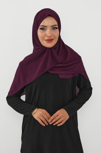 حجاب شيفون بمغناطيس وقبعة جانبي