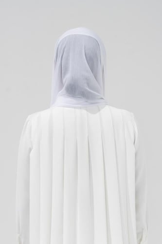 طرحة كرنشي مخيطة-ابيض