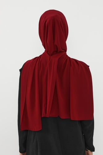 حجاب شيفون بمغناطيس وقبعة بالوسط