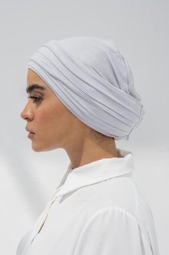 توربان قطعتين طقطق رمادي فاتح