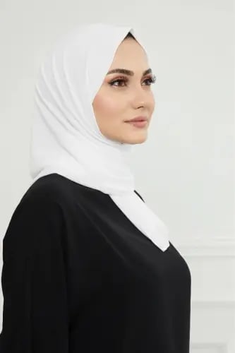 طرحة شاش تركي ميني | اوف وايت