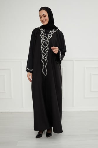 عباية لولوة - مقاس 58 -اسود