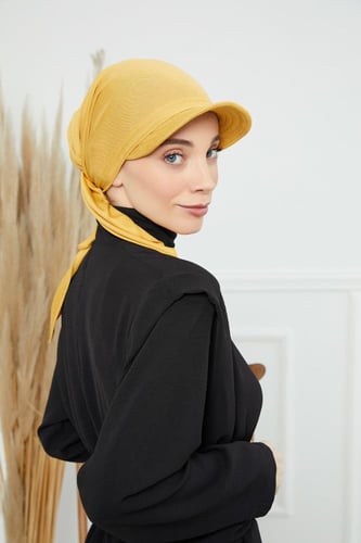 توربان كاب ربط من الخلف - اصفر داكن