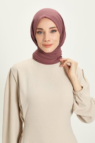 طرحة شيفون مع قبعة كاملة مشبوكة