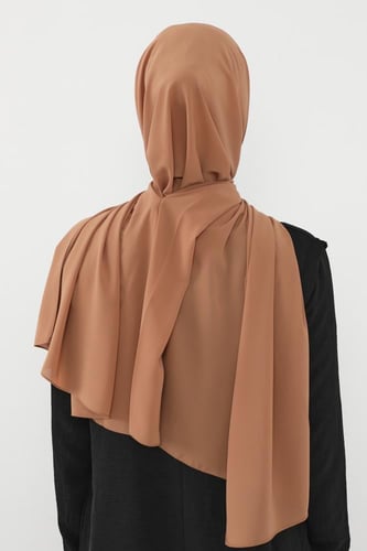 حجاب شيفون بمغناطيس وقبعة بالوسط