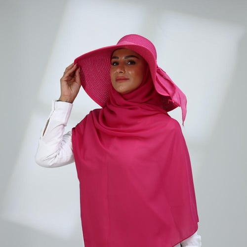 طقم قبعة كاملة مع طرحة صيفية