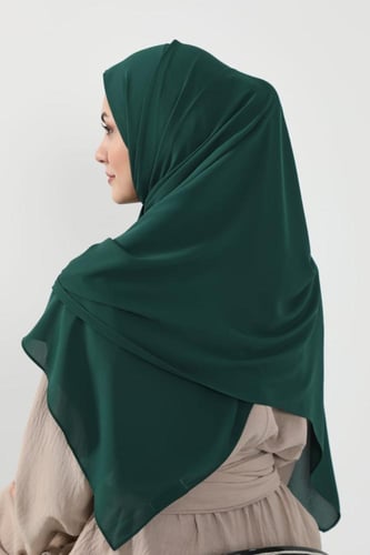 حجاب شيفون بمغناطيس وقبعة جانبي