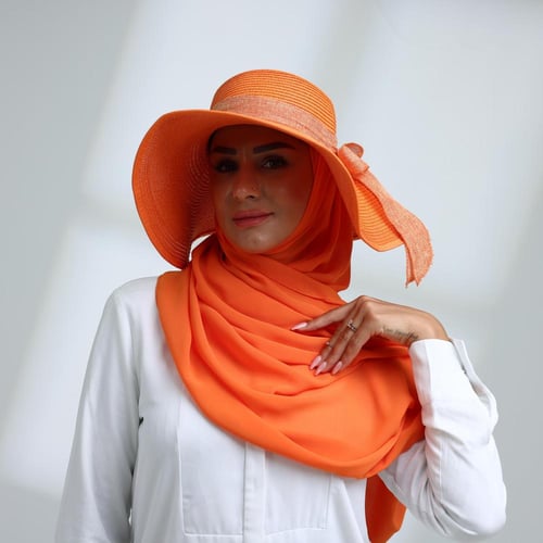 طقم قبعة كاملة مع طرحة صيفية