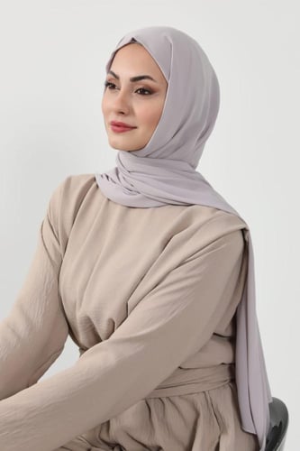 حجاب شيفون بمغناطيس وقبعة بالوسط