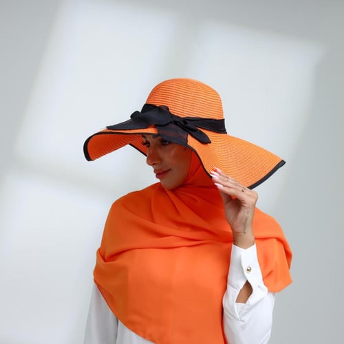 طقم قبعة كاملة مع طرحة صيفية