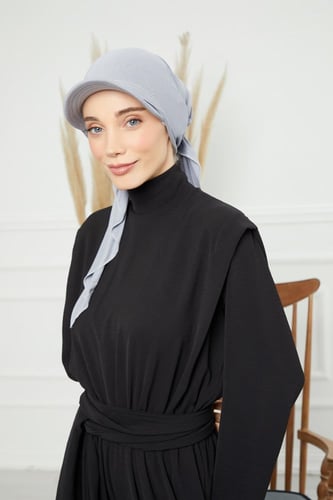 توربان كاب ربط من الخلف - رمادي