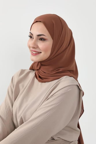 حجاب شيفون بمغناطيس وقبعة جانبي