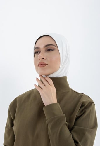 حجاب رياضي - ابيض