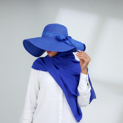 طقم قبعة كاملة مع طرحة صيفية