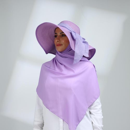 طقم قبعة كاملة مع طرحة صيفية