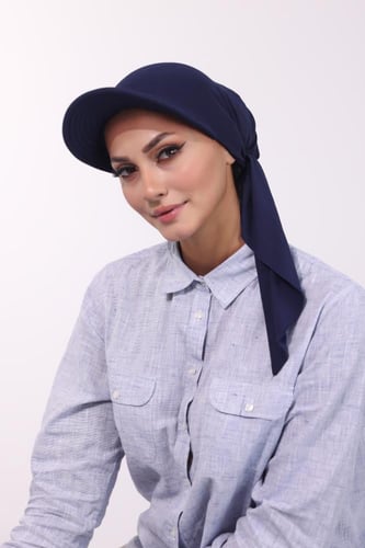 توربان كاب ربط من الخلف-كحلي