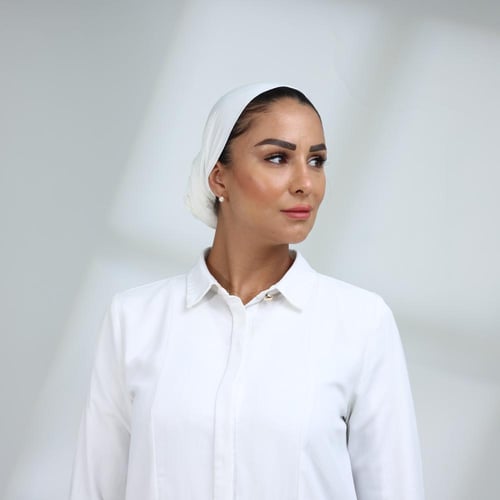 توربان لف خفيف مع ذيل طويل - اوف وايت