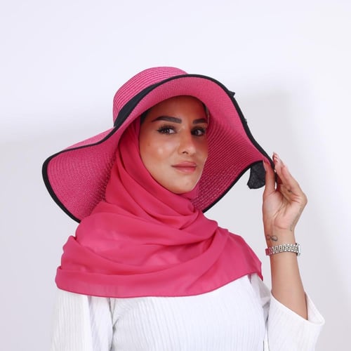 طقم قبعة كاملة مع طرحة صيفية