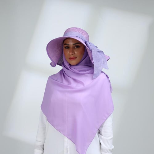 طقم قبعة كاملة مع طرحة صيفية