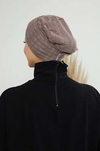 توربان قطعتين لزق - بيج داكن