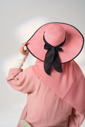 طقم قبعة كاملة مع طرحة صيفية