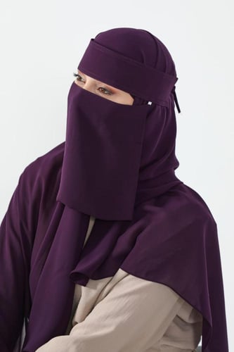 طقم طرحة ونقاب