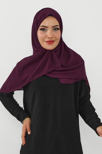 حجاب شيفون بمغناطيس وقبعة جانبي