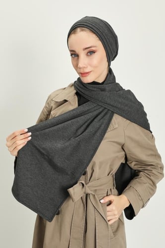 توربان شتوي قطني ثقيل مع سكارف